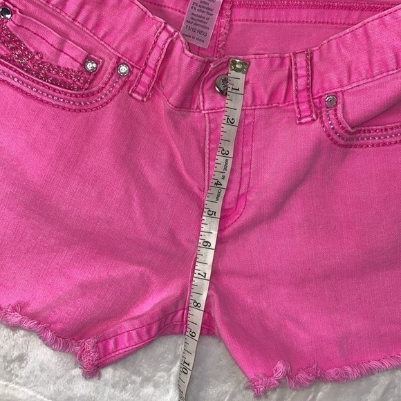 𝅺maurice’s Hot Pink Jean Shorts Size 11/12 Regular - Picture 5 of 15